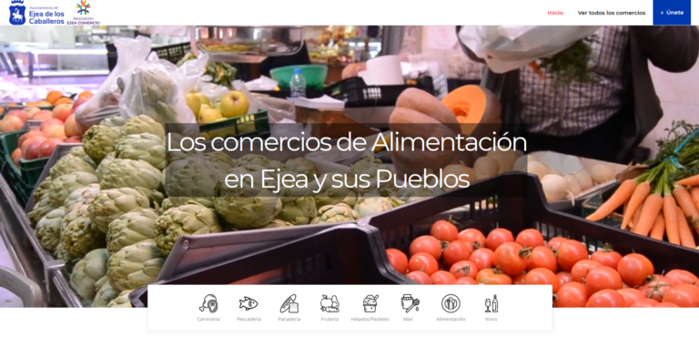 Presentación de la página web del comercio de Ejea de los Caballeros