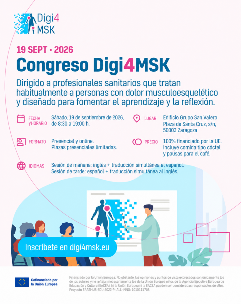 Zaragoza acoge esta semana el Precongreso y Congreso final del proyecto europeo DIGI4MSK