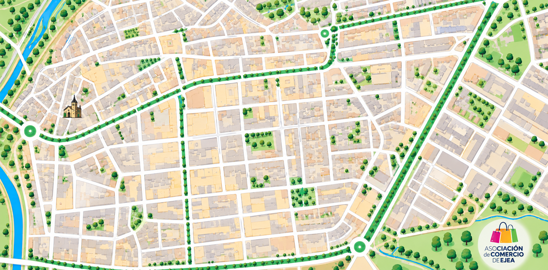 Mapa Ejea Comercio