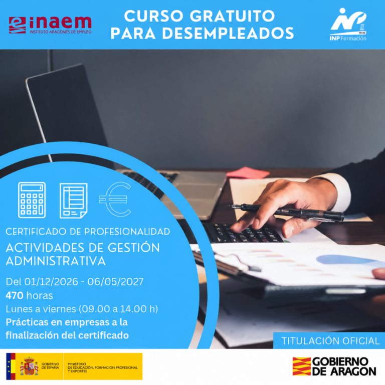 Actividades de Gestión Administrativa (Certificado de Profesionalidad)