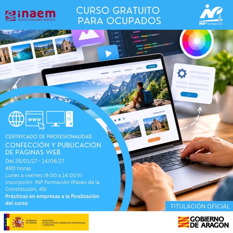 Confección y publicación de Páginas Web (Certificado de Profesionalidad)